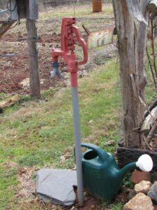 istern water is pumped to a hydrant beside the garden. Photo: David Garth
